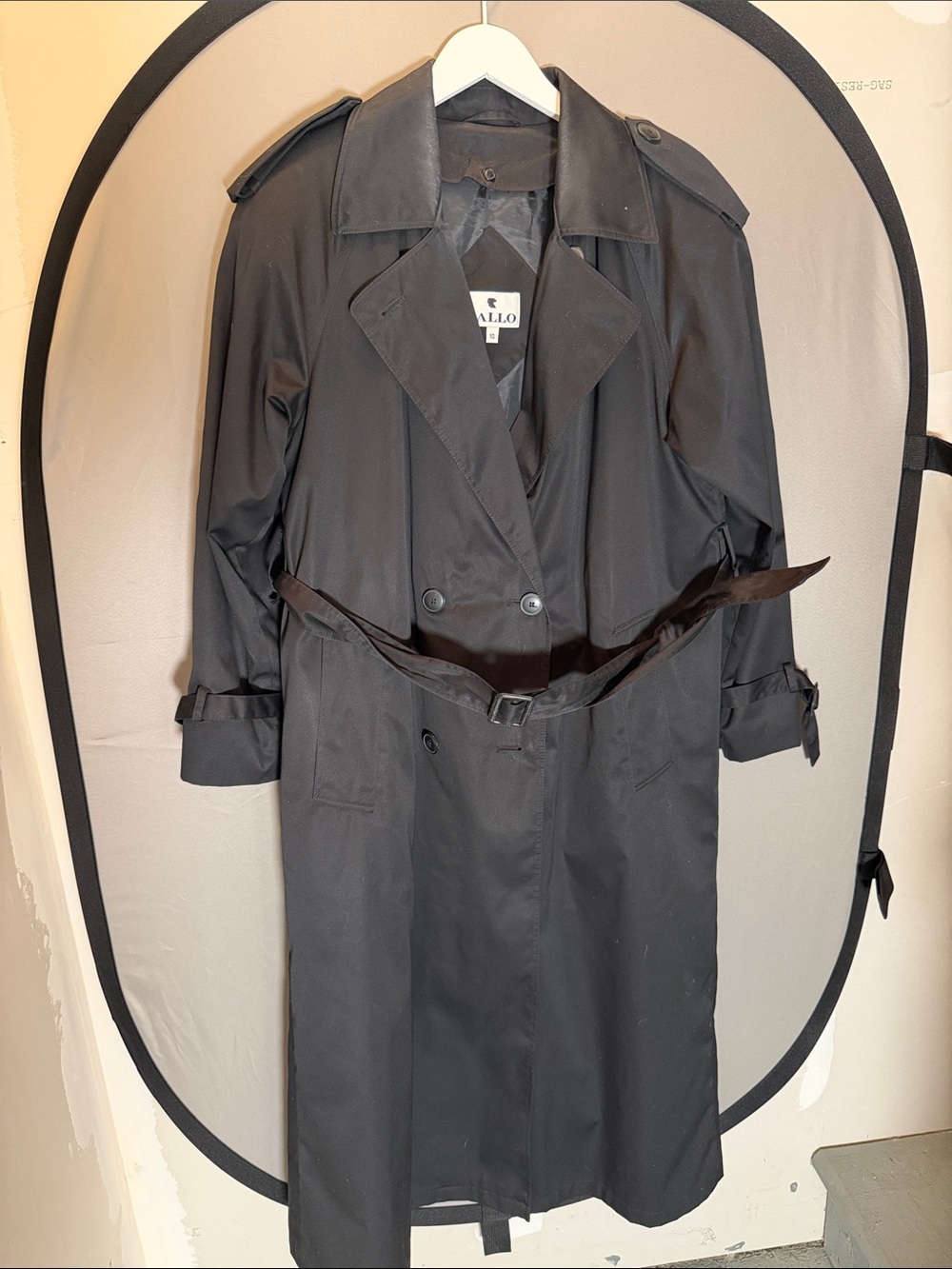 Black Classic Trench Coat - Unbranded